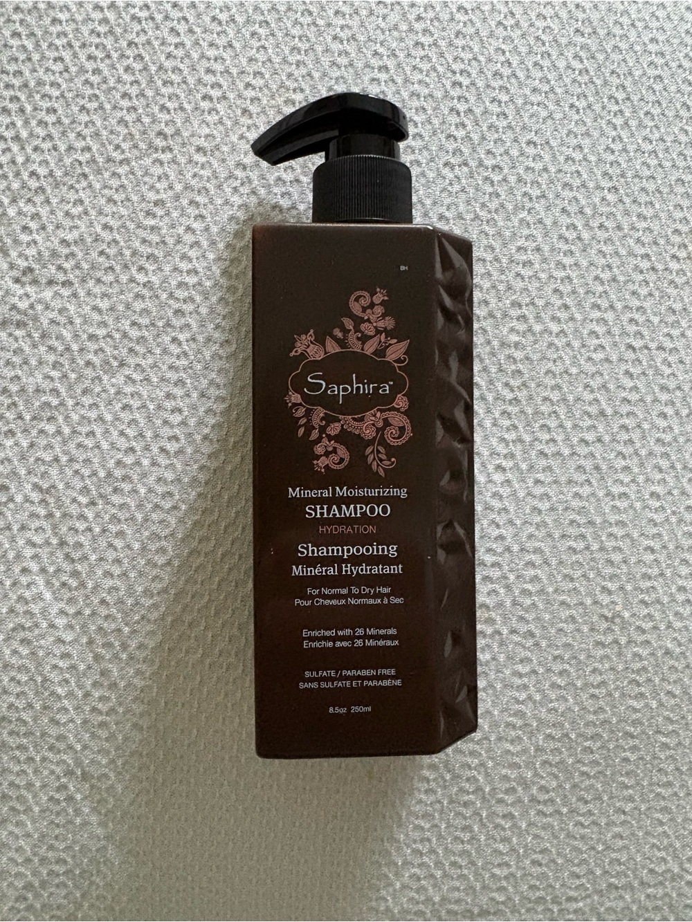 NEW Saphira Mineral Moisturizing Shampoo 8.5oz/250ml
